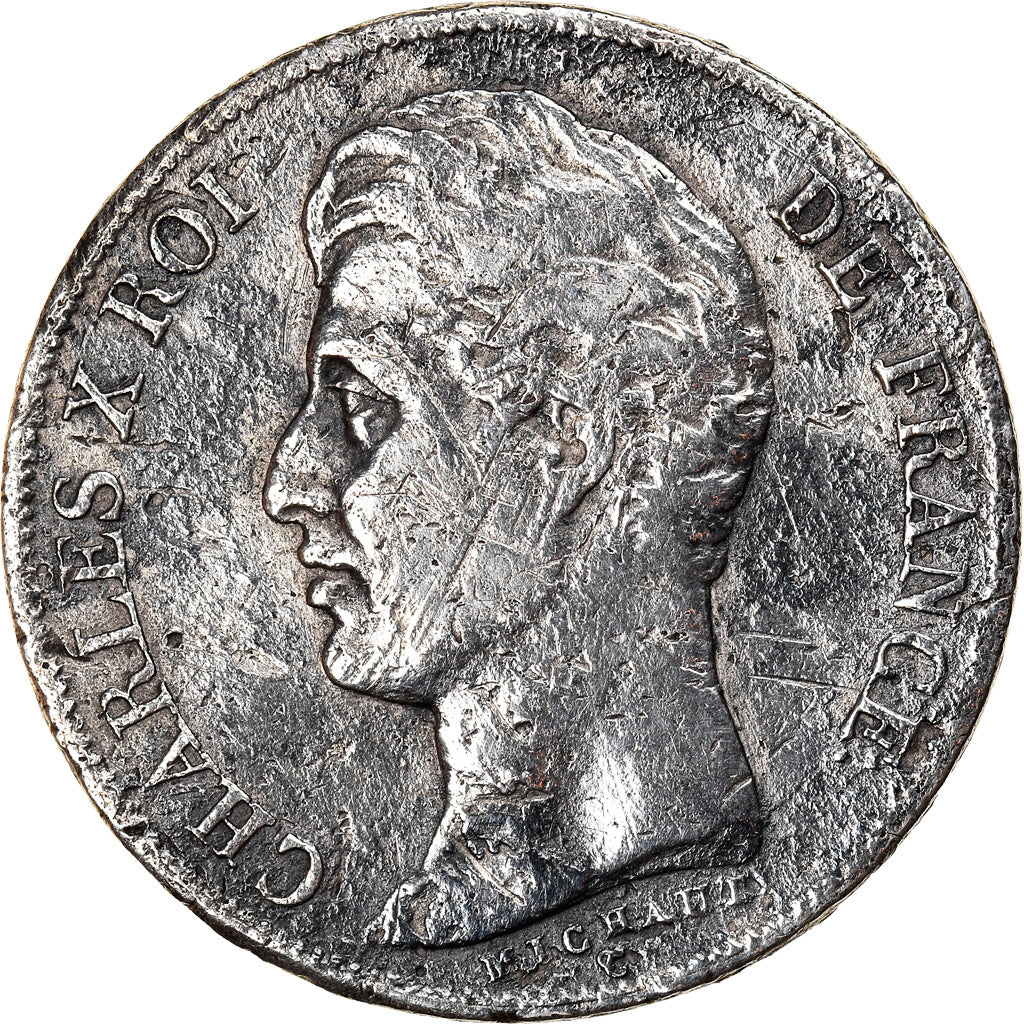 Münze, Frankreich, Charles X, Franc, 1829, Paris, SGE+, Silber, KM:724.1