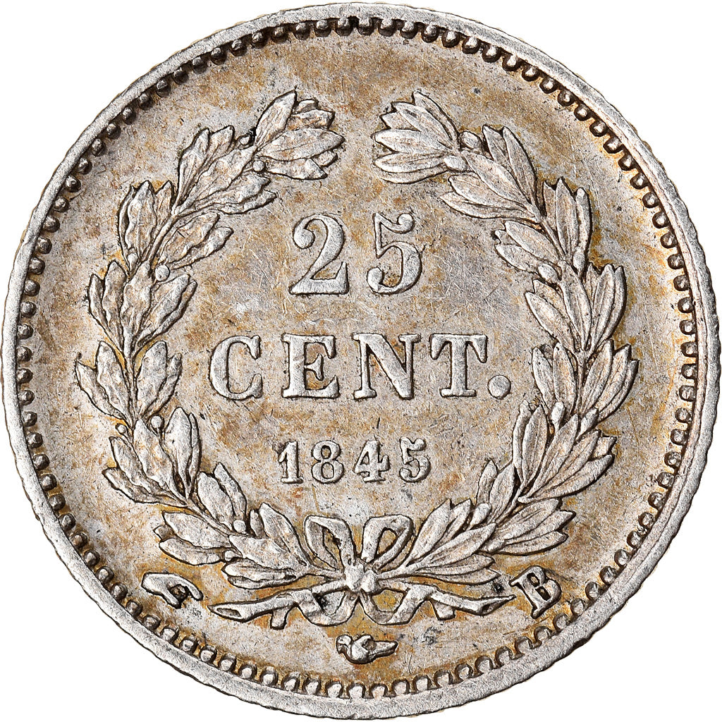 Coin, France, Louis-Philippe, 25 Centimes, 1845, Rouen, AU(50-53), Silver