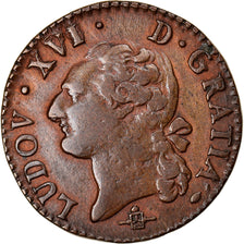 Münze, Frankreich, Louis XVI, 1/2 Sol ou 1/2 sou, 1/2 Sol, 1785, Rouen, SS