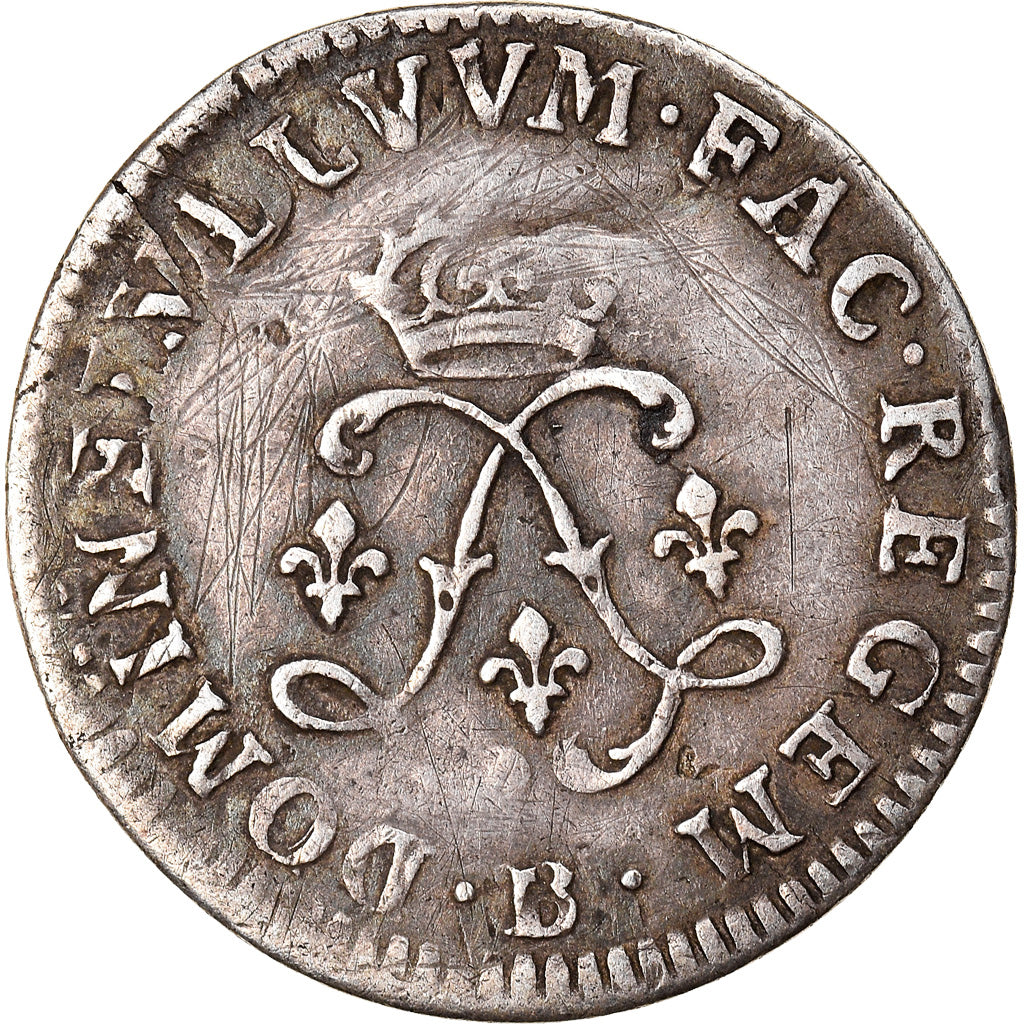 Münze, Frankreich, Louis XIV, 4 Sols aux 2 L, 4 Sols 2 Deniers, 1691, Rouen