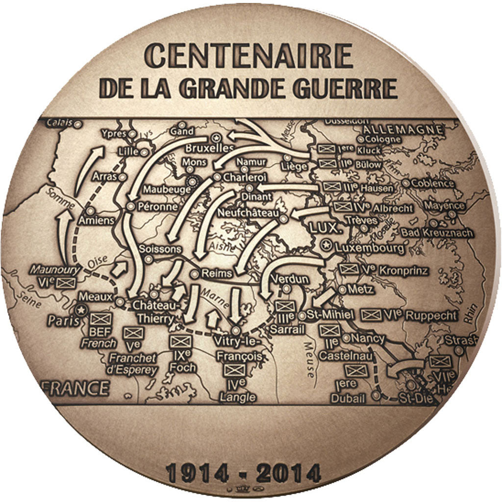 FRANCE, History, The Fifth Republic, Medal, MS(65-70), Bronze, 340.00