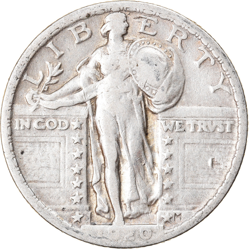 Coin, United States, Standing Liberty Quarter, Quarter, 1920, U.S. Mint