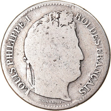 Moneta, Francia, Louis-Philippe, 2 Francs, 1834, Nantes, B, Argento, KM:743.12