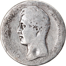 Moneta, Francja, Charles X, Franc, 1828, Lille, F(12-15), Srebro, KM:724.13