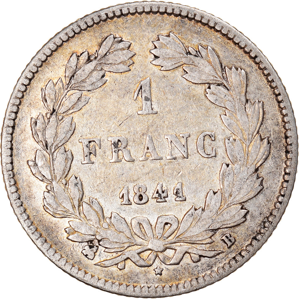 Coin, France, Louis-Philippe, Franc, 1841, Rouen, VF(30-35), Silver, KM:748.2