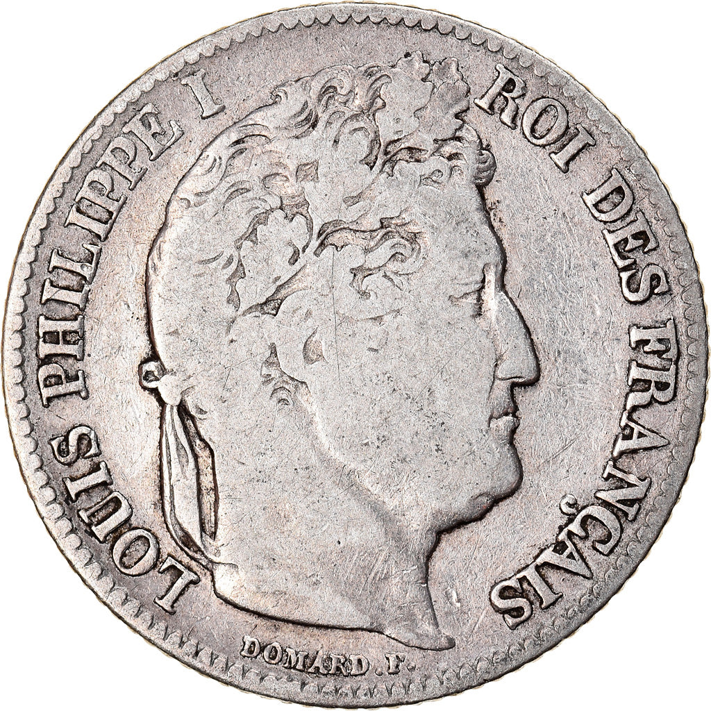 Coin, France, Louis-Philippe, Franc, 1845, Rouen, VF(20-25), Silver, KM:748.2