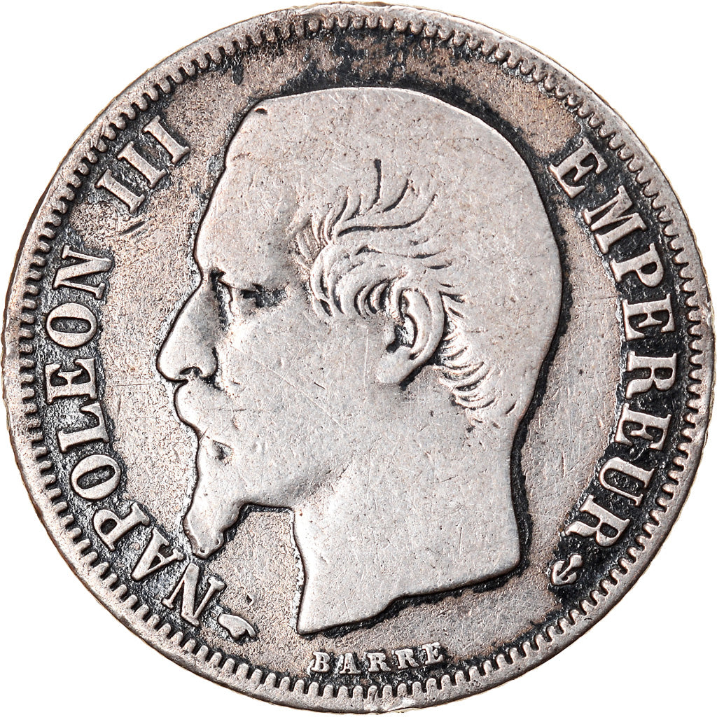Coin, France, Napoleon III, Franc, 1859, Paris, F(12-15), Silver, Gadoury:460