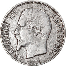 Moneta, Francja, Napoleon III, Napoléon III, Franc, 1860, Paris, VF(20-25)