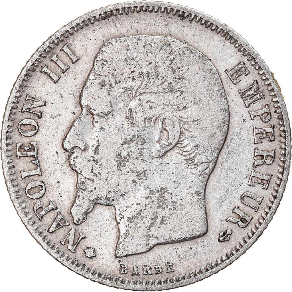 Coin, France, Napoleon III, Napoléon III, Franc, 1856, Strasbourg, F(12-15)