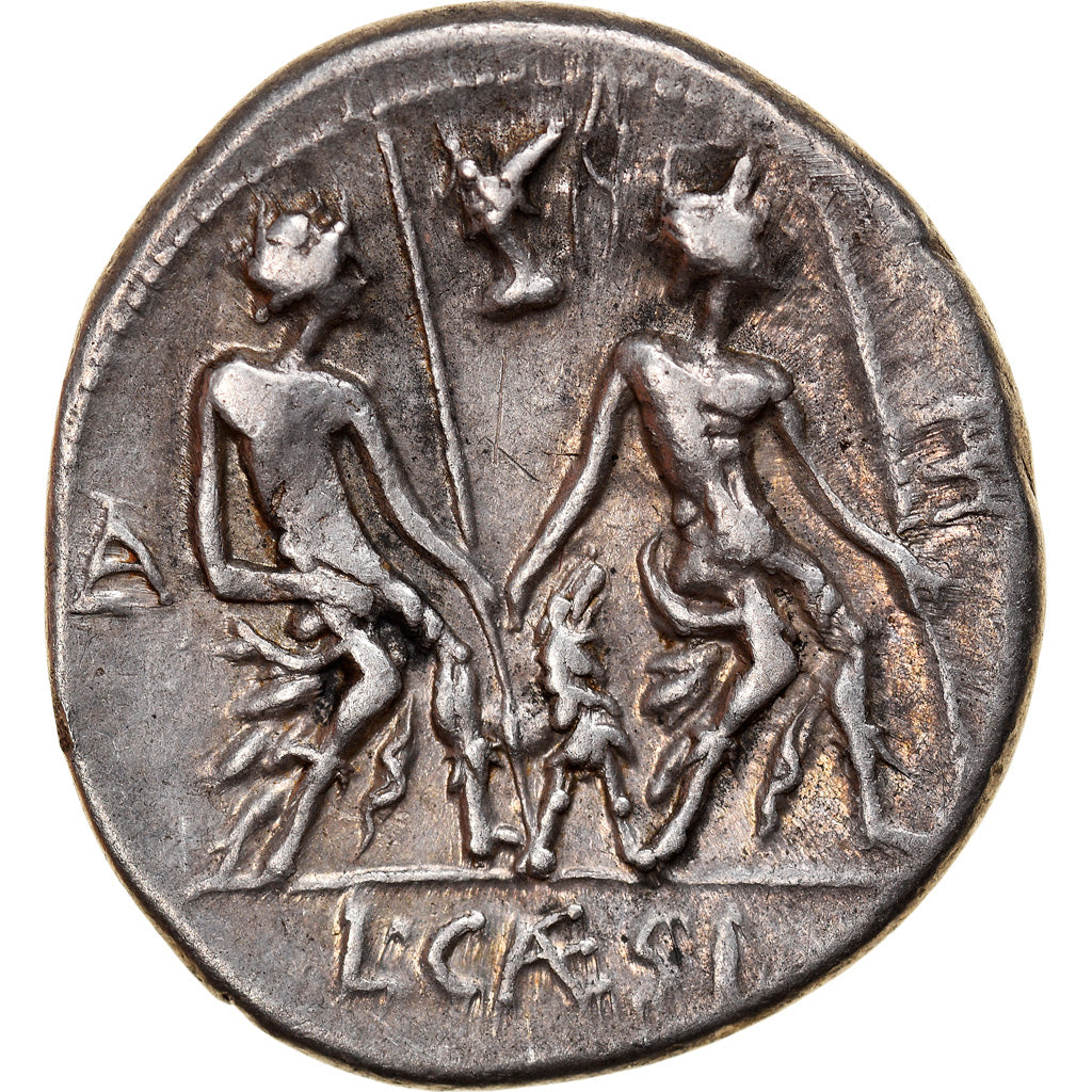 Coin, Lucius Caesius, Denarius, 112-111 BC, Rome, AU(55-58), Silver