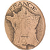 France, Medal, The Fifth Republic, Geography, FDC, Bronze