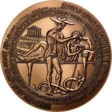 FRANCE, Arts & Culture, The Fifth Republic, Medal, MS(65-70), Bronze, 86, 310.00
