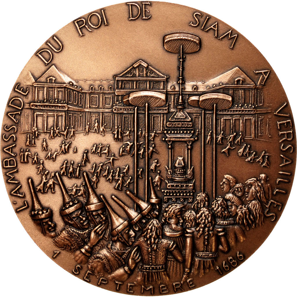 FRANCE, History, The Fifth Republic, Medal, MS(65-70), Bronze, 81, 285.00