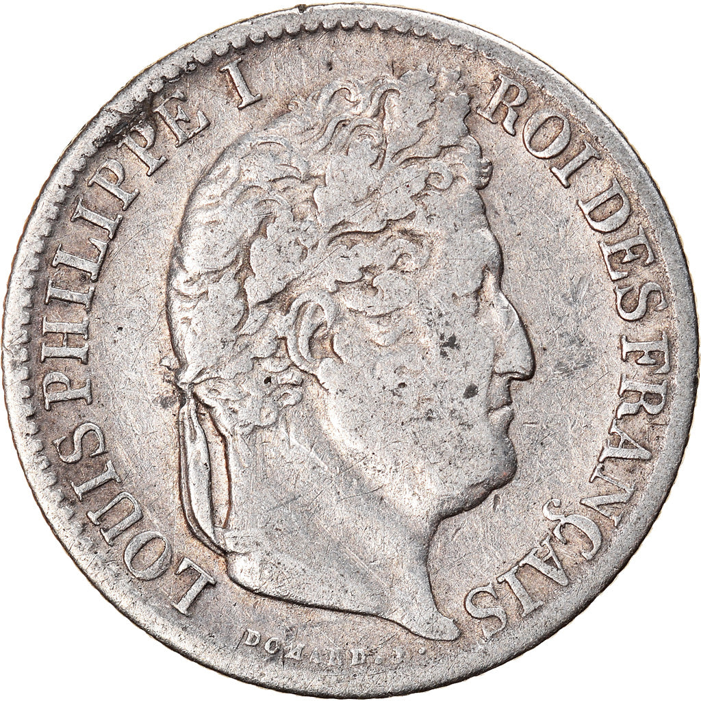 Coin, France, Louis-Philippe, 1/2 Franc, 1831, Lille, VF(20-25), Silver