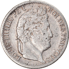 Coin, France, Louis-Philippe, 1/2 Franc, 1831, Lille, VF(20-25), Silver