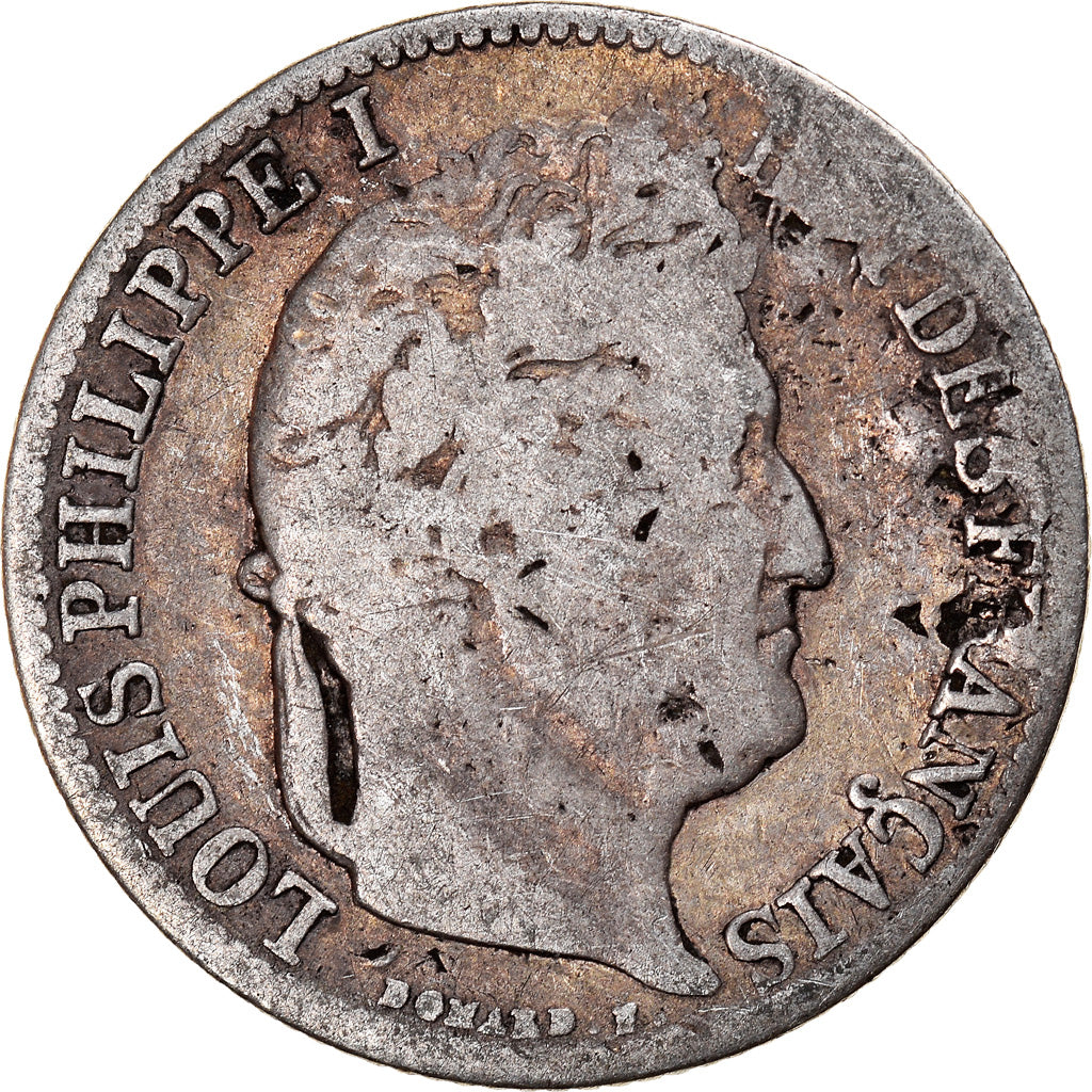 Coin, France, Louis-Philippe, 1/2 Franc, 1835, Lille, F(12-15), Silver