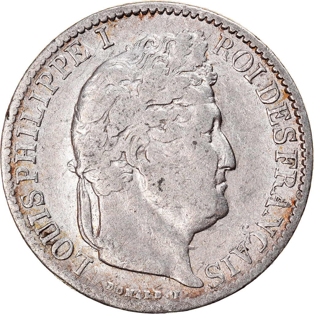 Coin, France, Louis-Philippe, 1/2 Franc, 1838, Paris, VF(20-25), Silver