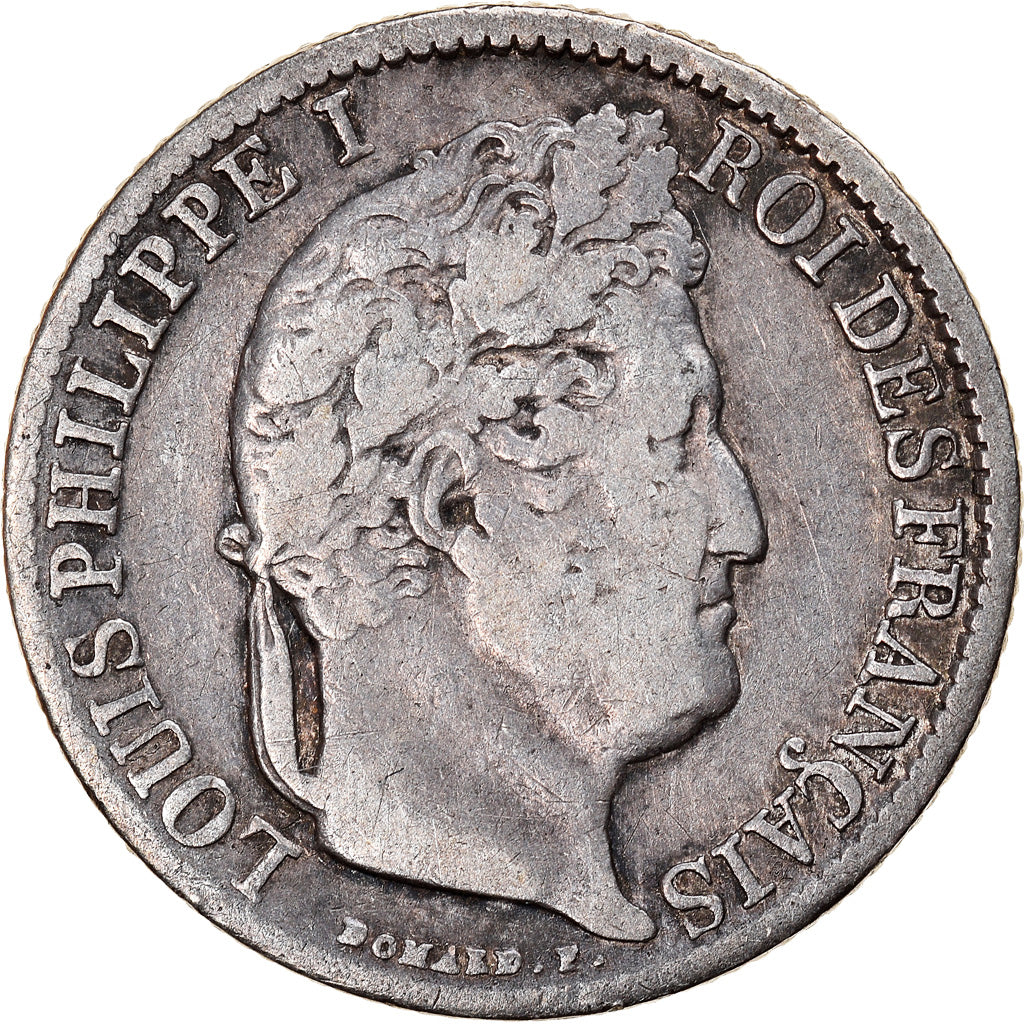 Coin, France, Louis-Philippe, 1/2 Franc, 1845, Paris, VF(30-35), Silver