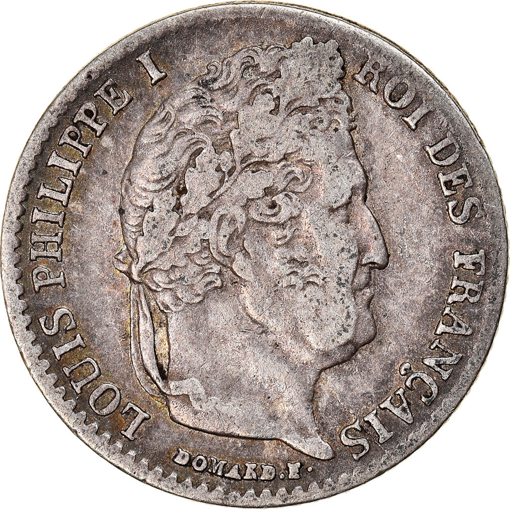 Coin, France, Louis-Philippe, 1/4 Franc, 1834, Paris, EF(40-45), Silver