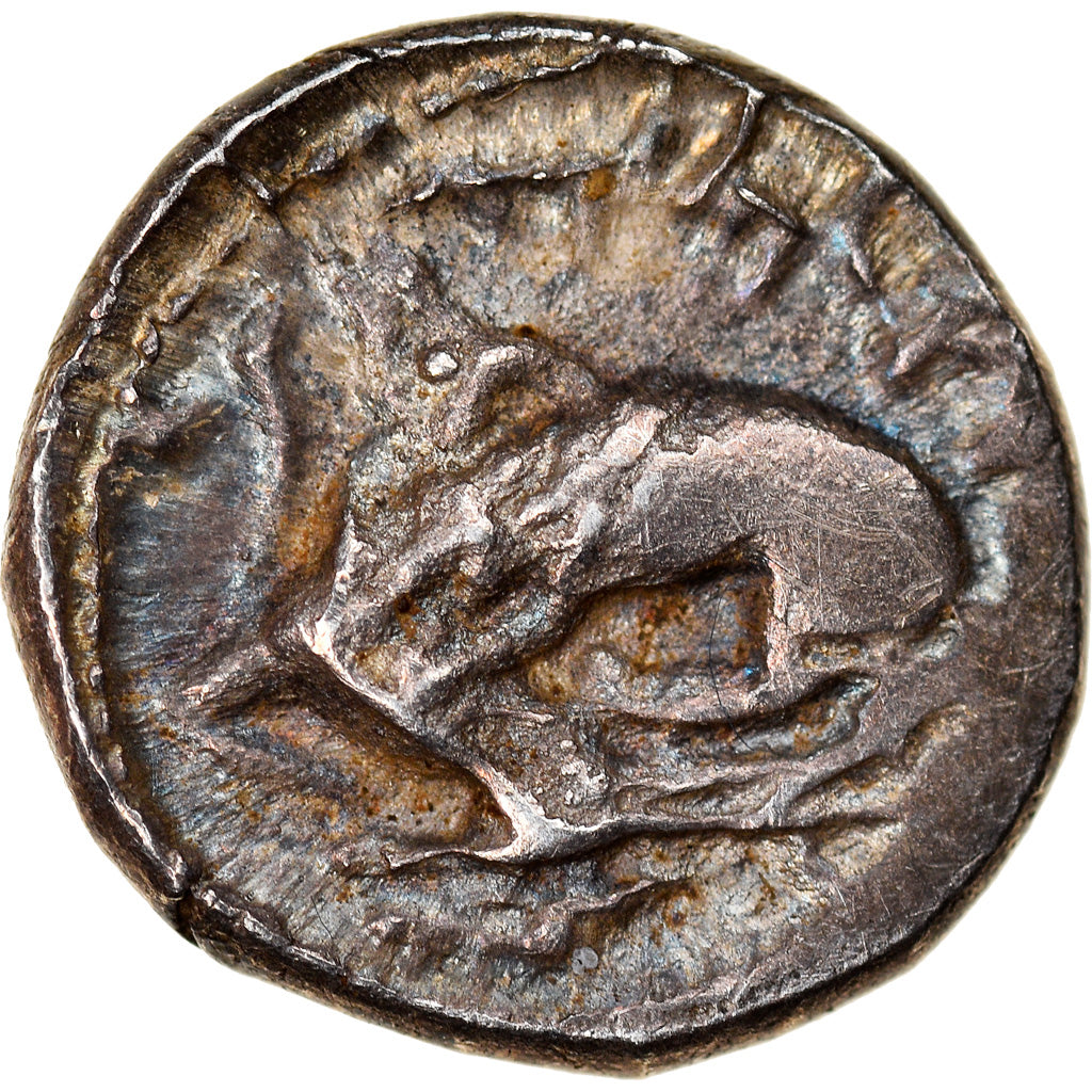 Moneda, Phoenicia, Byblos, Addirmilk, 1/16 Shekel, 350-316 BC, MBC+, Plata