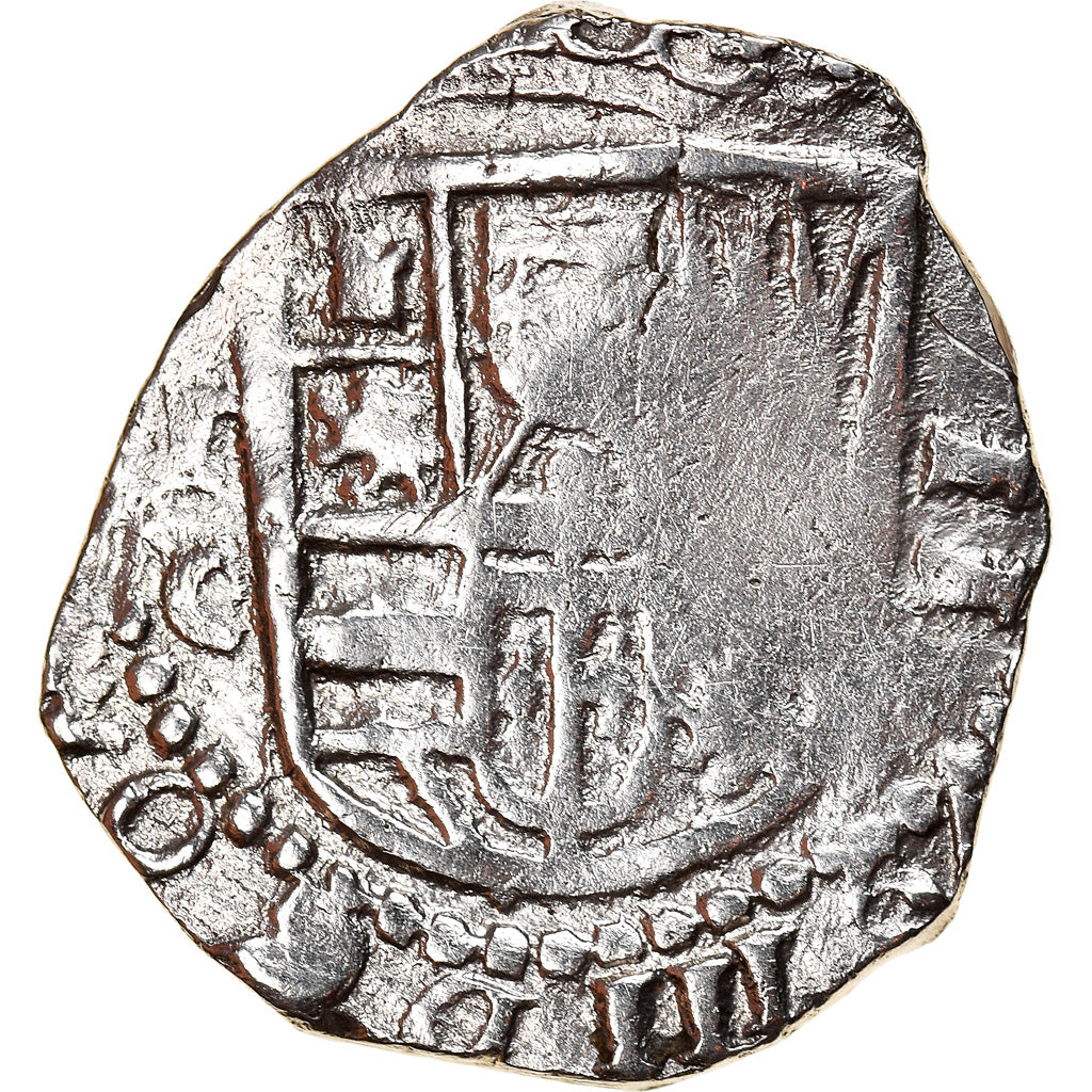 Moneta, Spagna, Philip III, 2 Reales, 1598-1621, Toledo, COB, MB, Argento