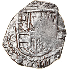 Moneta, Spagna, Philip III, 2 Reales, 1598-1621, Toledo, COB, MB, Argento