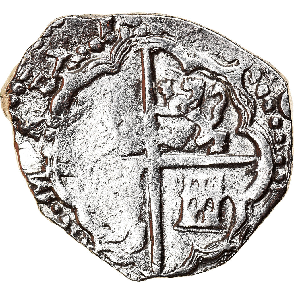 Moneta, Spagna, Philip III, 2 Reales, 1598-1621, Toledo, COB, MB, Argento