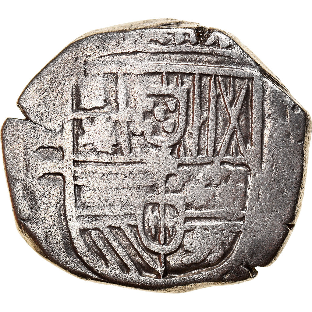 Coin, Spain, Philip III, 2 Reales, 1598-1621, COB, VF(20-25), Silver