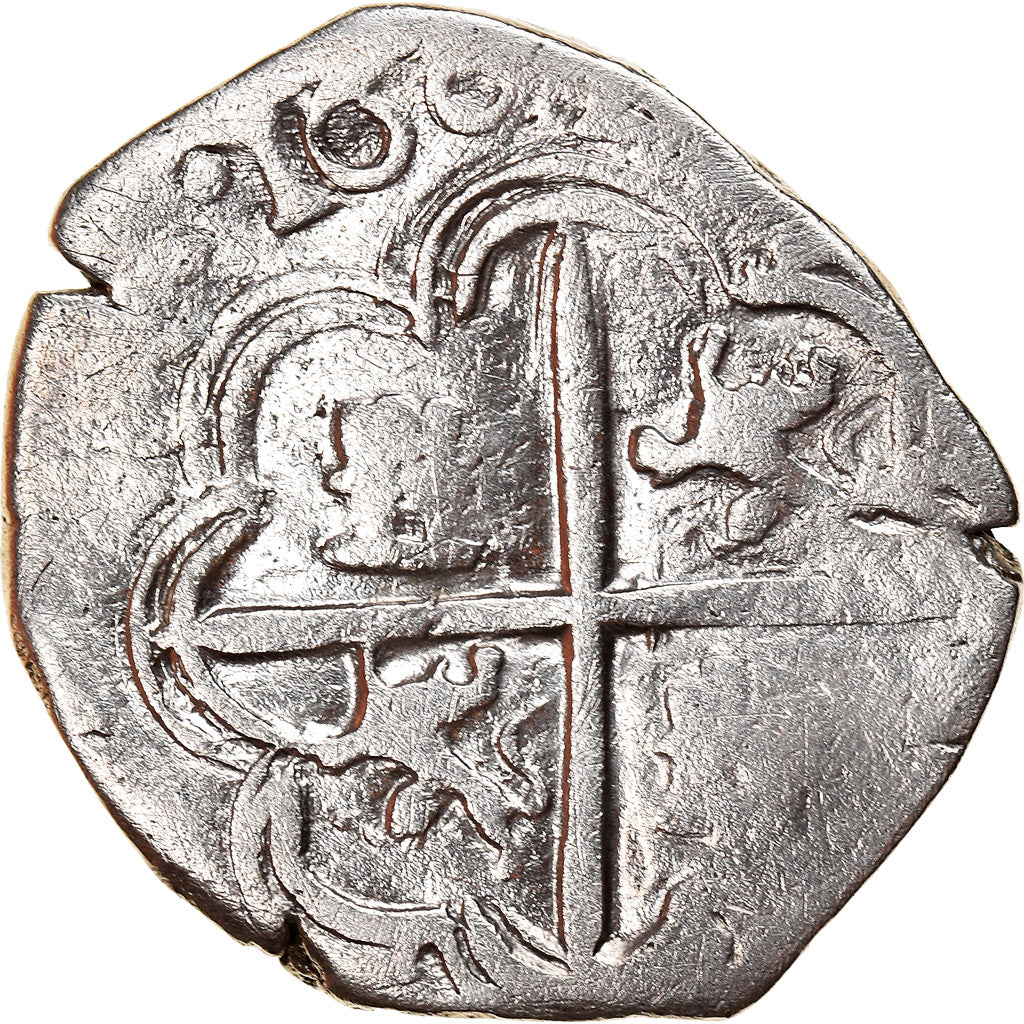 Coin, Spain, Philip III, 2 Reales, 1598-1621, COB, VF(20-25), Silver