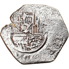 Coin, Spain, Philip III, 2 Reales, 1598-1621, COB, VF(20-25), Silver