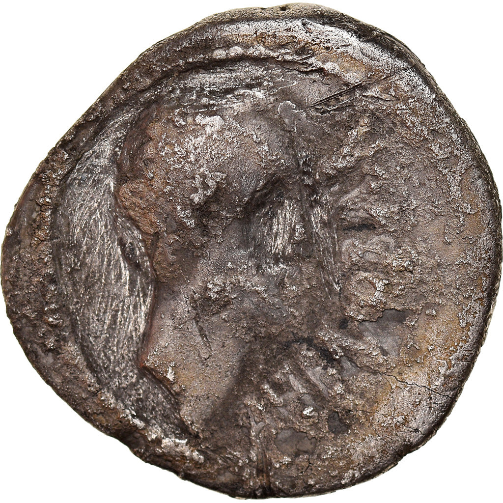 Coin, Domitius Ahenobarbus, Denarius, 41 BC, Rome, F(12-15), Silver
