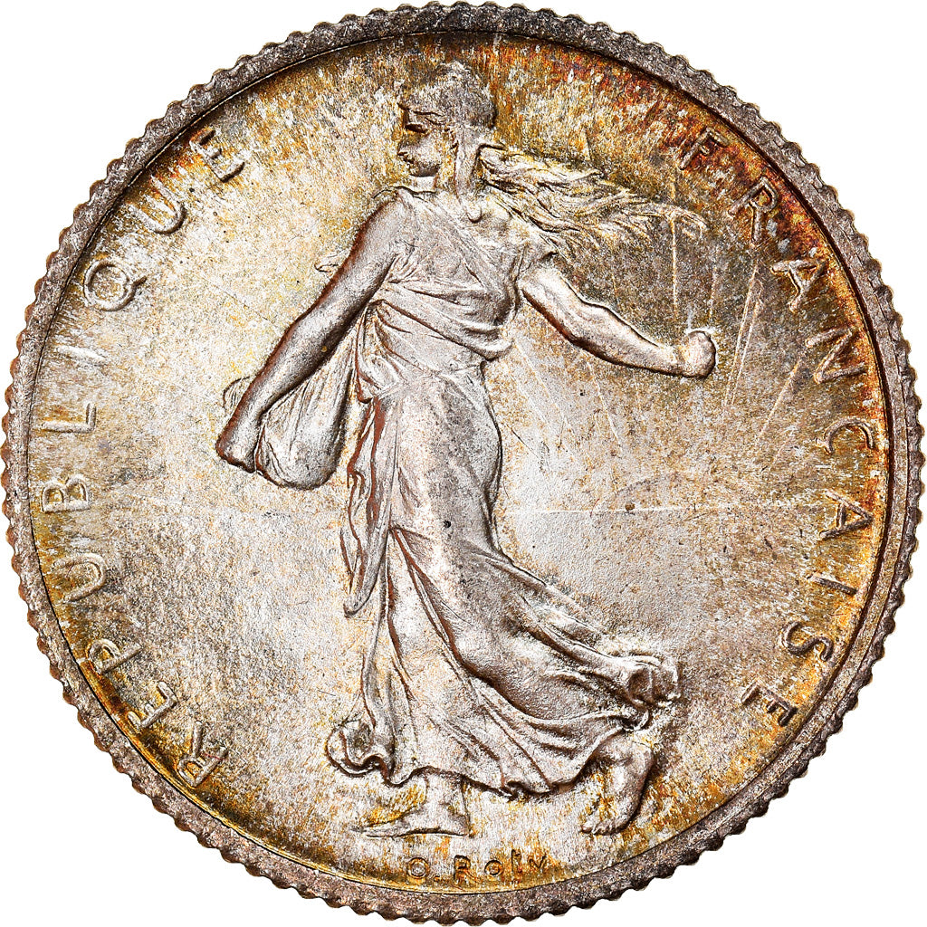 Coin, France, Semeuse, Franc, 1912, Paris, MS(63), Silver, KM:844.1, Gadoury:467