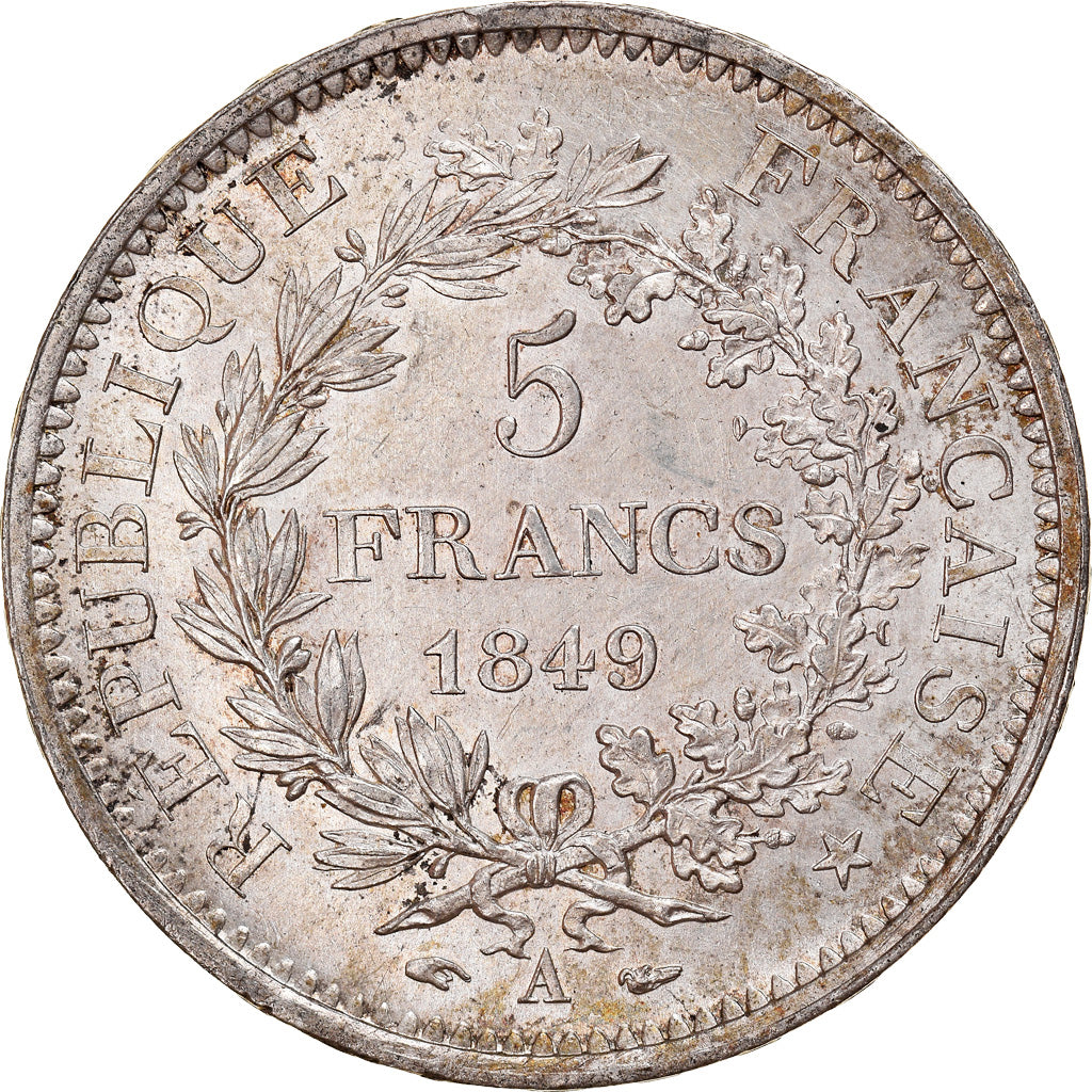 Coin, France, Hercule, 5 Francs, 1849, Paris, AU(55-58), Silver, KM:756.1
