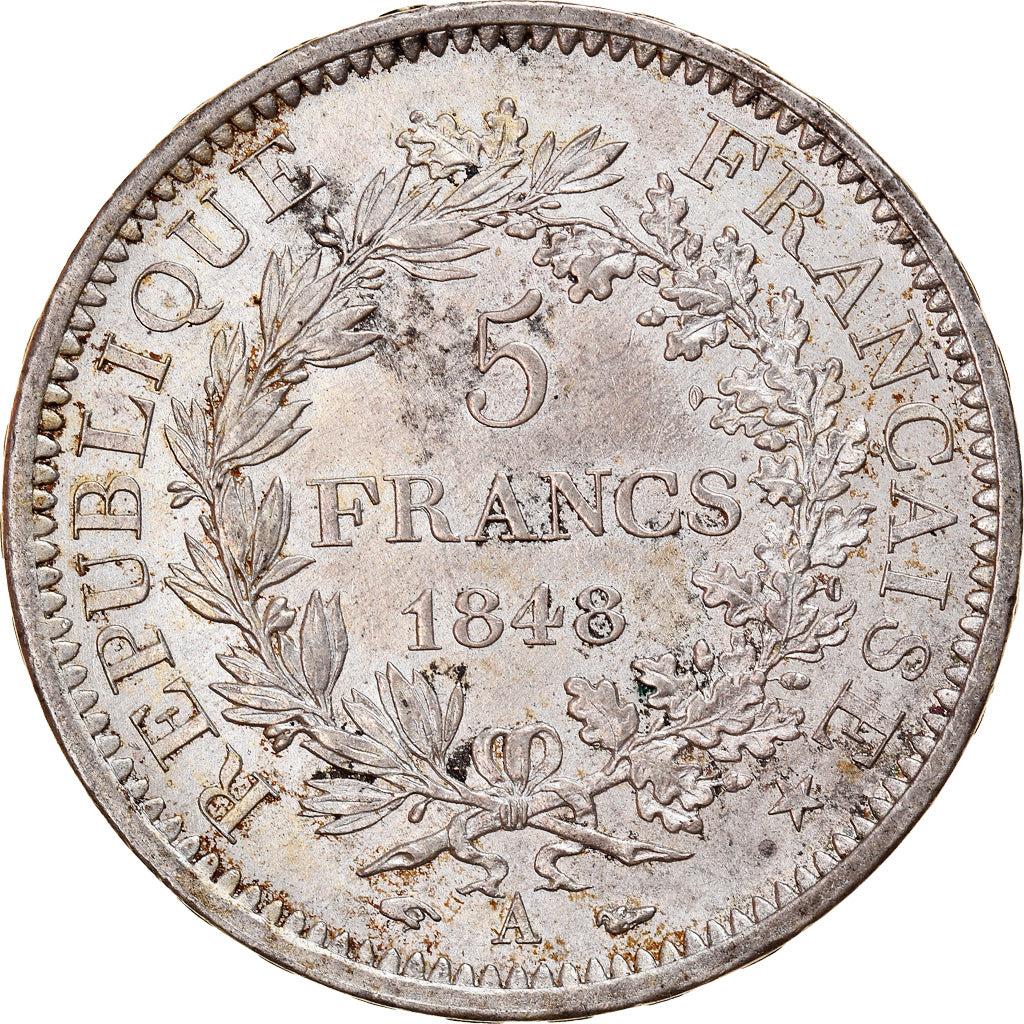 Coin, France, Hercule, 5 Francs, 1848, Paris, AU(55-58), Silver, KM:756.1