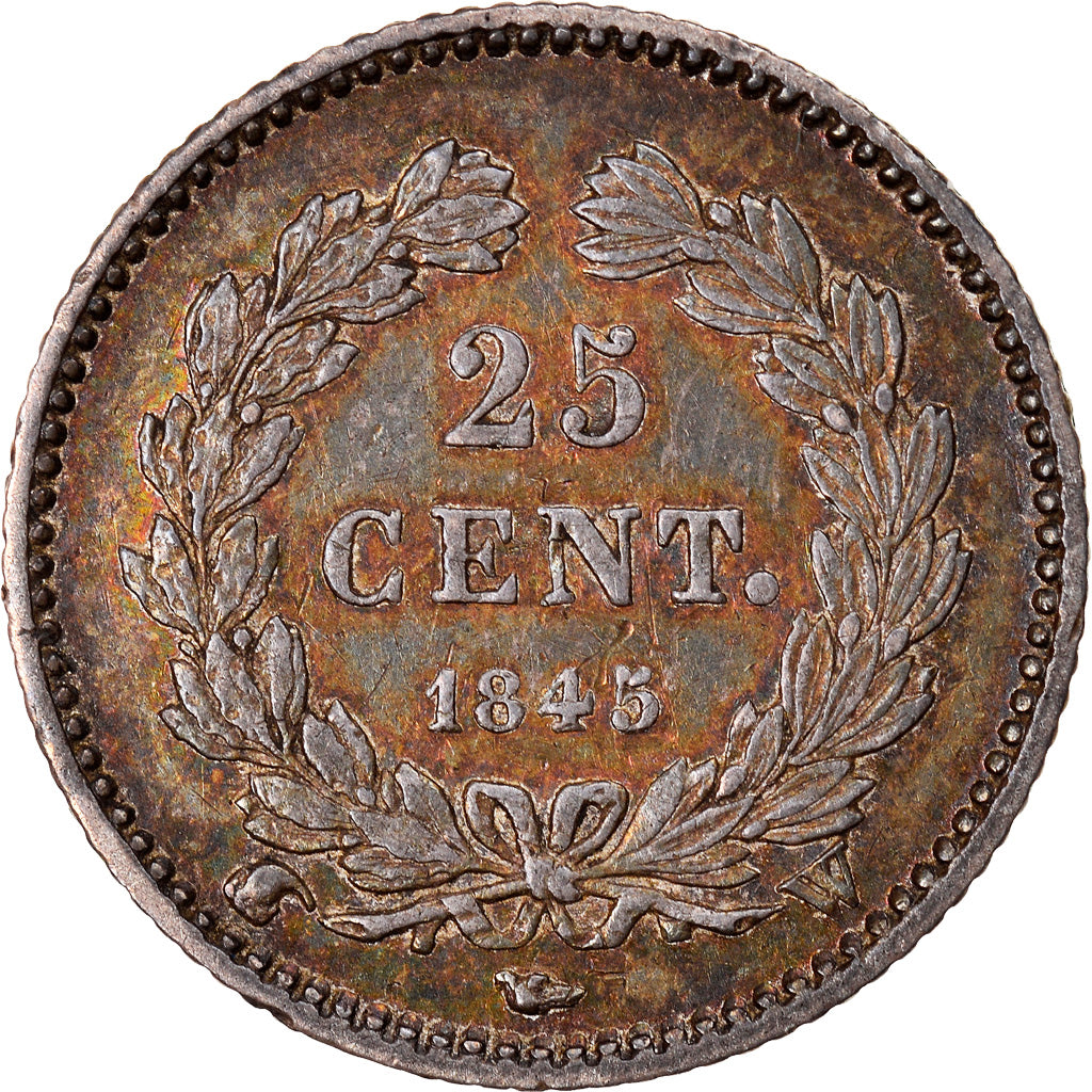 Coin, France, Louis-Philippe, 25 Centimes, 1845, Lille, AU(50-53), Silver