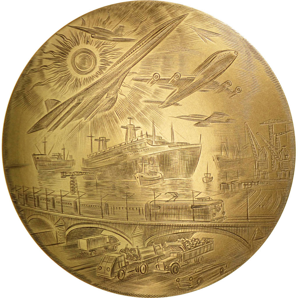 France, Medal, The Fifth Republic, Business & industry, MS(65-70), Bronze