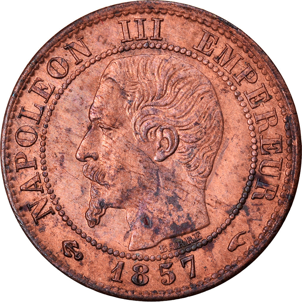 Coin, France, Napoleon III, Napoléon III, Centime, 1857, Paris, AU(50-53)