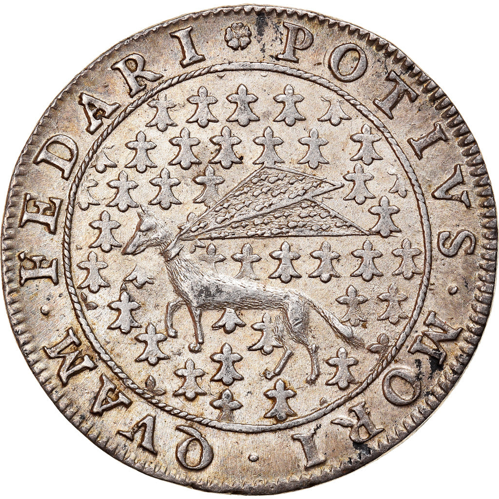 Francja, Token, Królewskie, Ludwik XIV, Etats de Bretagne, Vitré, 1655