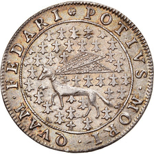 Frankrijk, Token, Royal, Louis XIV, Etats de Bretagne, Vitré, 1655, PR, Zilver