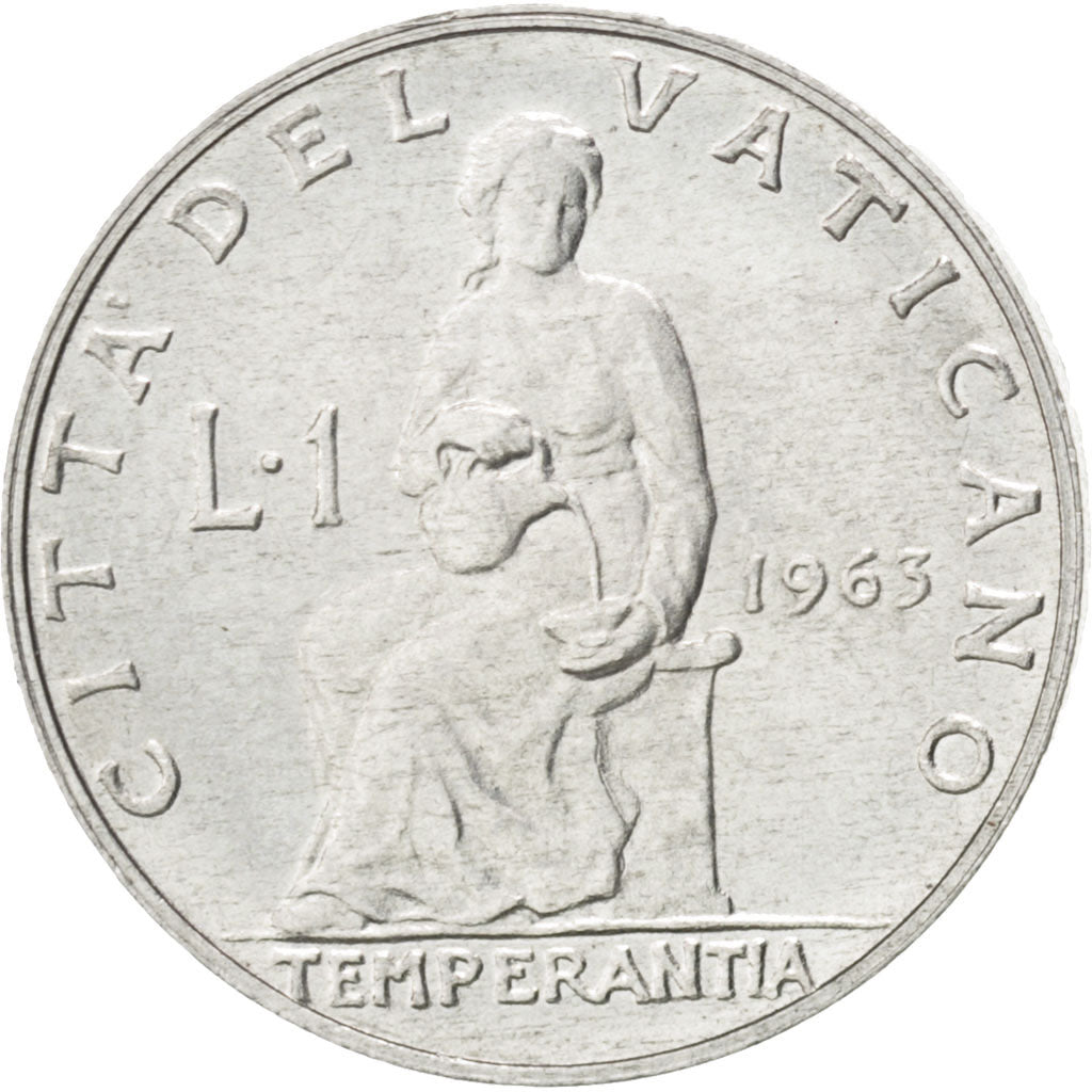 Moneta, CITTÀ DEL VATICANO, Paul VI, Lira, 1963, SPL, Alluminio, KM:76.1