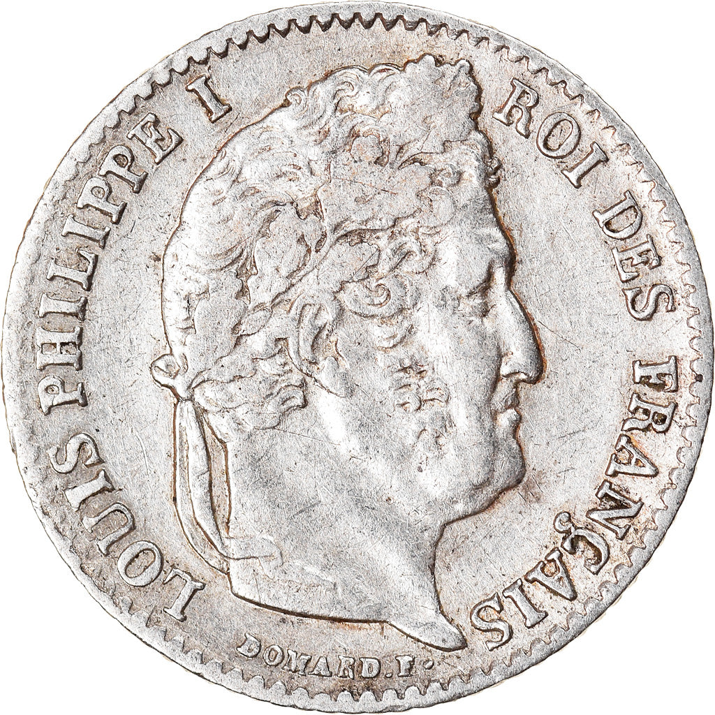 Moneda, Francia, Louis-Philippe, 1/4 Franc, 1841, Lille, MBC, Plata, KM:740.13