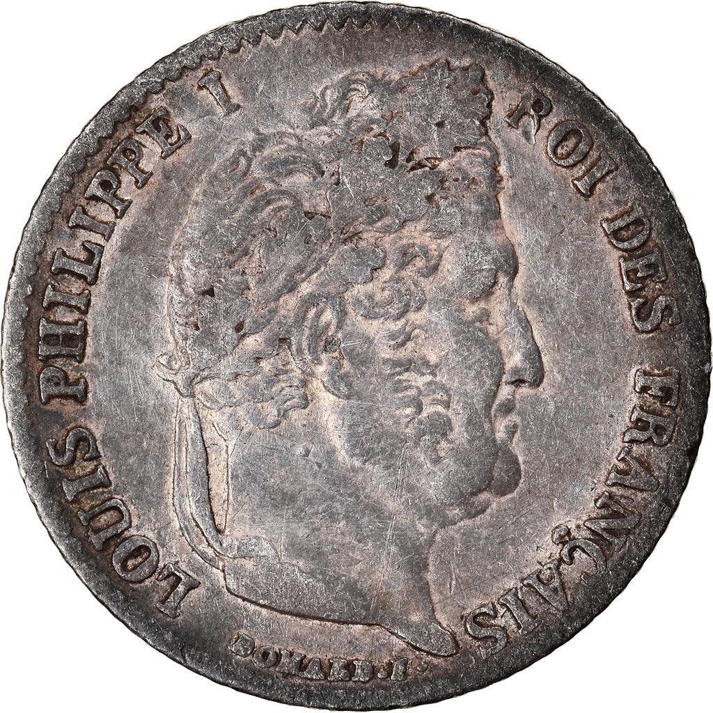 Coin, France, Louis-Philippe, 1/4 Franc, 1841, Bordeaux, EF(40-45), Silver