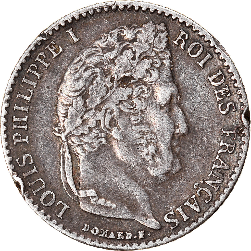 Coin, France, Louis-Philippe, 1/4 Franc, 1840, Paris, AU(50-53), Silver