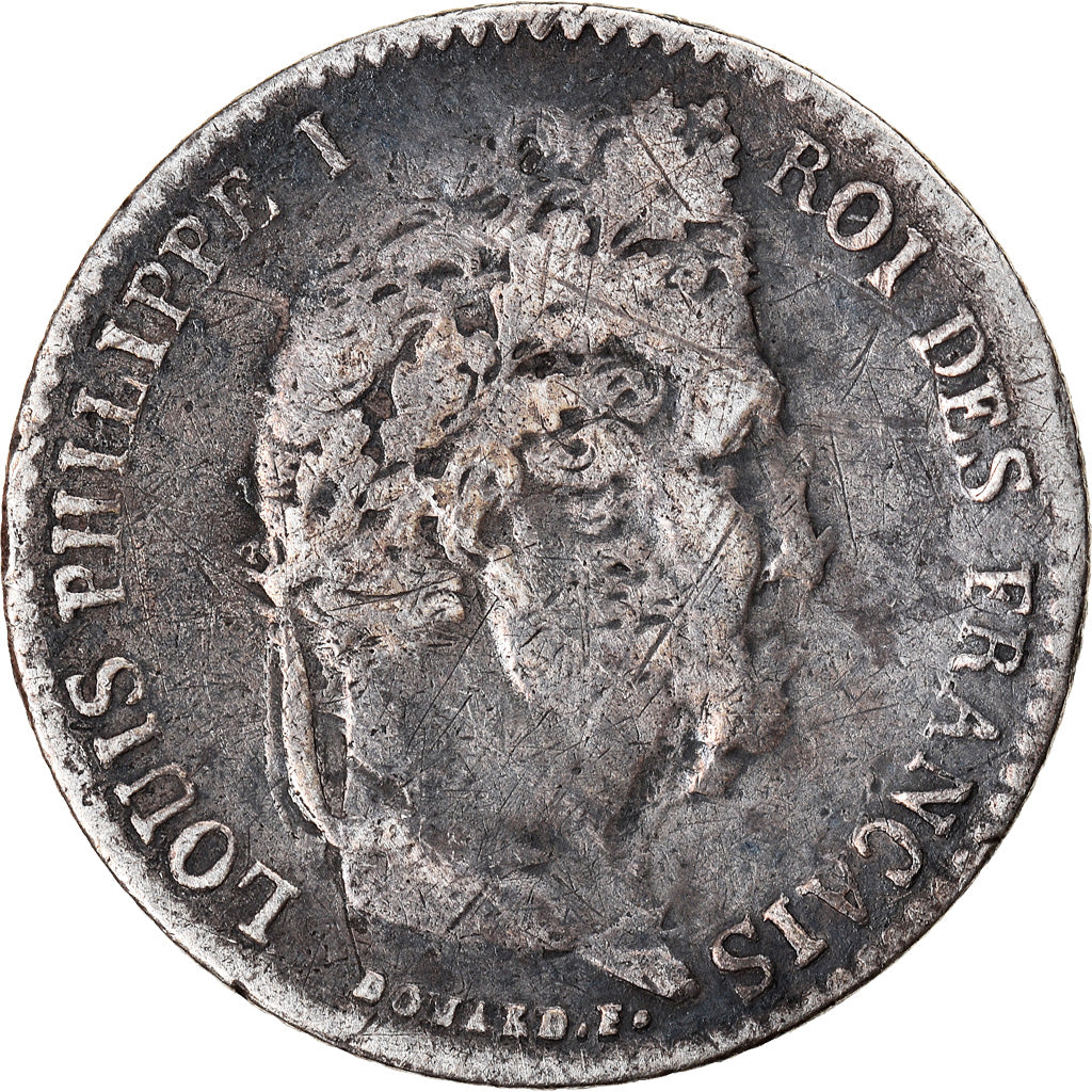 Münze, Frankreich, Louis-Philippe, 1/4 Franc, 1837, Paris, S, Silber, KM:740.1