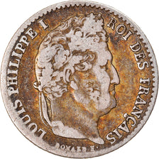 Coin, France, Louis-Philippe, 1/4 Franc, 1835, Lille, VF(30-35), Silver