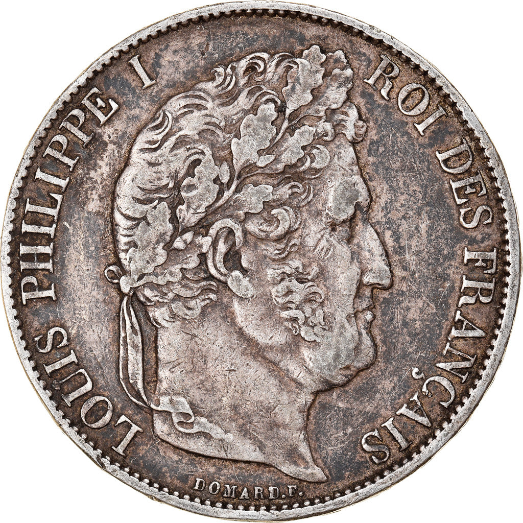 Coin, France, Louis-Philippe, 5 Francs, 1847, Paris, EF(40-45), Silver