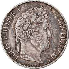 Coin, France, Louis-Philippe, 5 Francs, 1847, Paris, EF(40-45), Silver