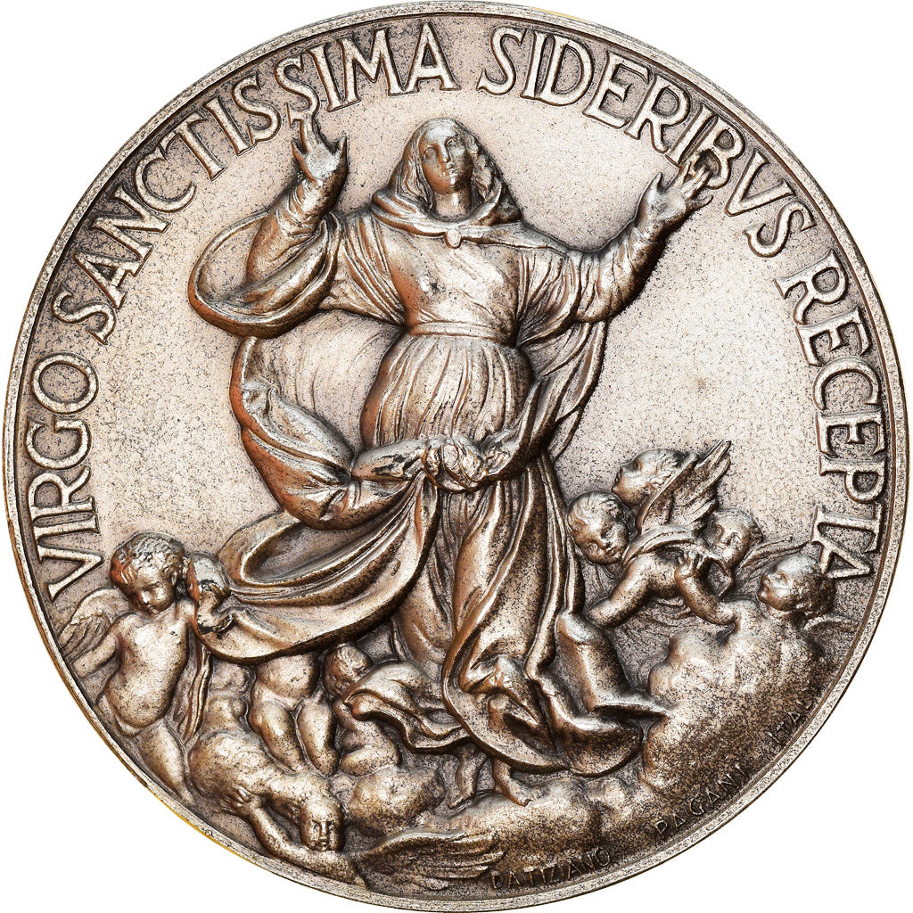 Vatican, Medal, Pius XII, Virgo Sanctissima Sideribus Recepta, Religions &