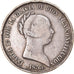 Moneda, España, Isabel II, 20 Réales, 1855, Sevilla, BC+, Plata, KM:593.3