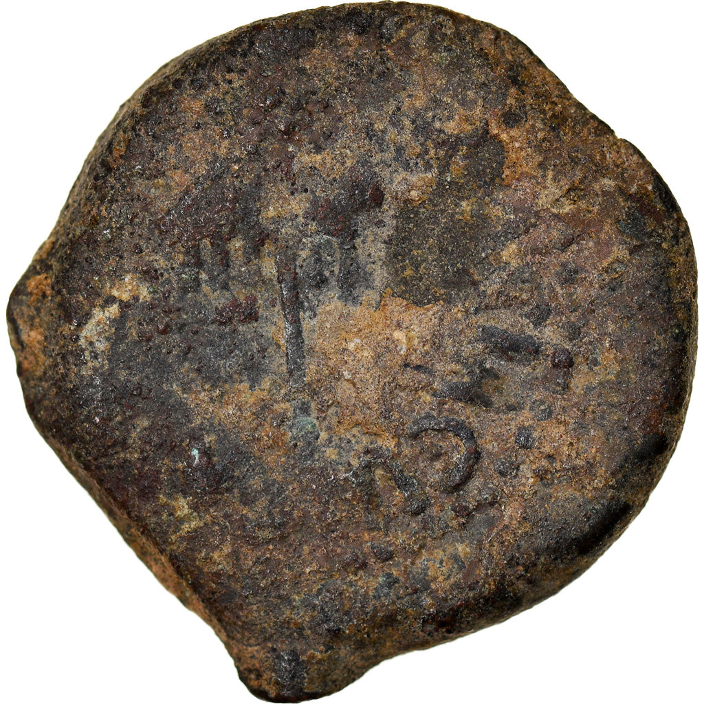 Monnaie, Judée, Herodians, Agrippa I, Prutah, RY 6 (41/42 AD), Jerusalem, TB